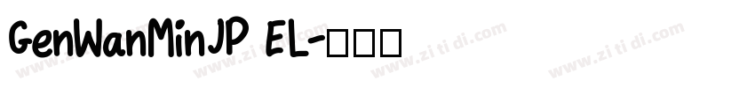 GenWanMinJP EL字体转换